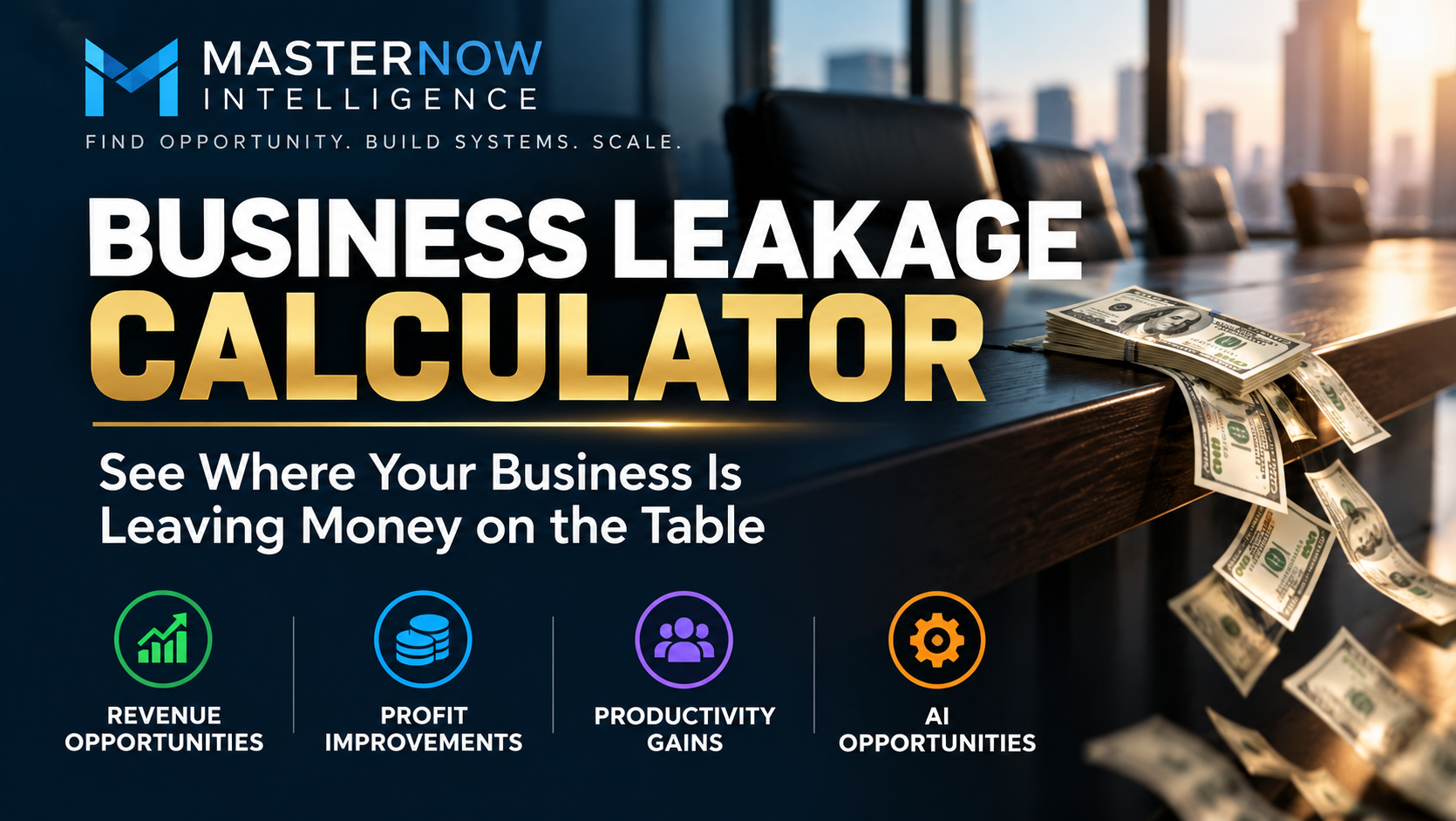 Business Leakage Calculator preview: see where your business is leaving money on the table